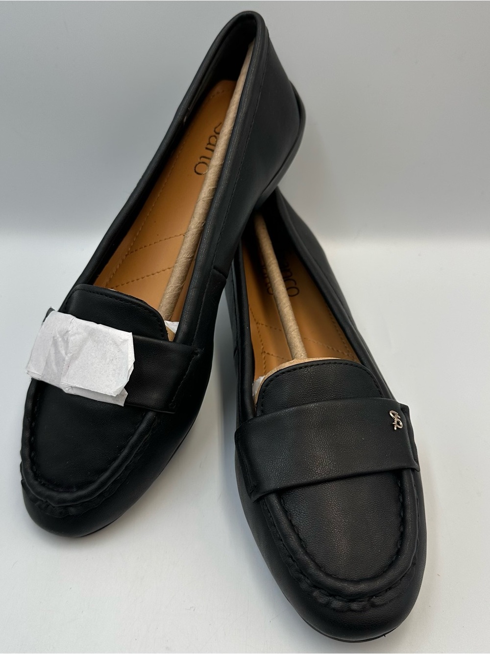 Franco Sarto Black Slip On Flat Faris Womens 6M Comfort Cushion Casual